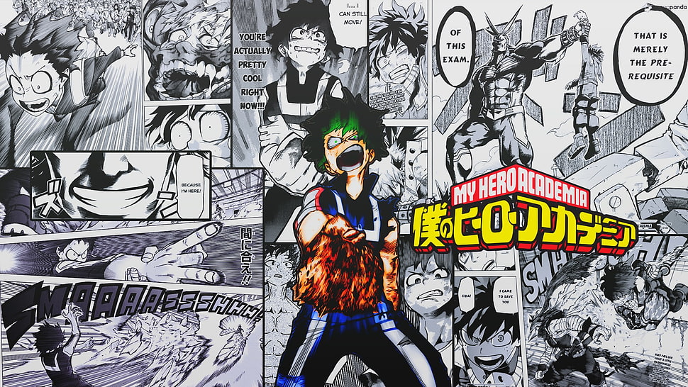 My Hero Academia comic, Boku no Hero Academia, Midoriya Izuku HD wallpaper