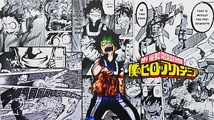 My Hero Academia comic, Boku no Hero Academia, Midoriya Izuku HD wallpaper
