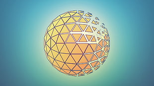 globe wallpaper, Cinema 4D, Photoshop, sphere, abstract
