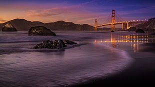 body of water, Golden Gate Bridge, sea, landscape