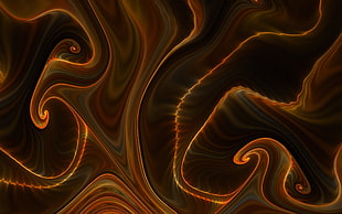 orange and black optical illusion HD wallpaper