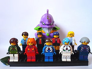 Lego minifigure collection, LEGO, Neon Genesis Evangelion, Asuka Langley Soryu, Ayanami Rei