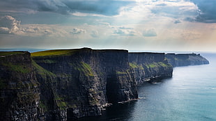 cliff landscape photography, landscape, nature, sea, coast HD wallpaper