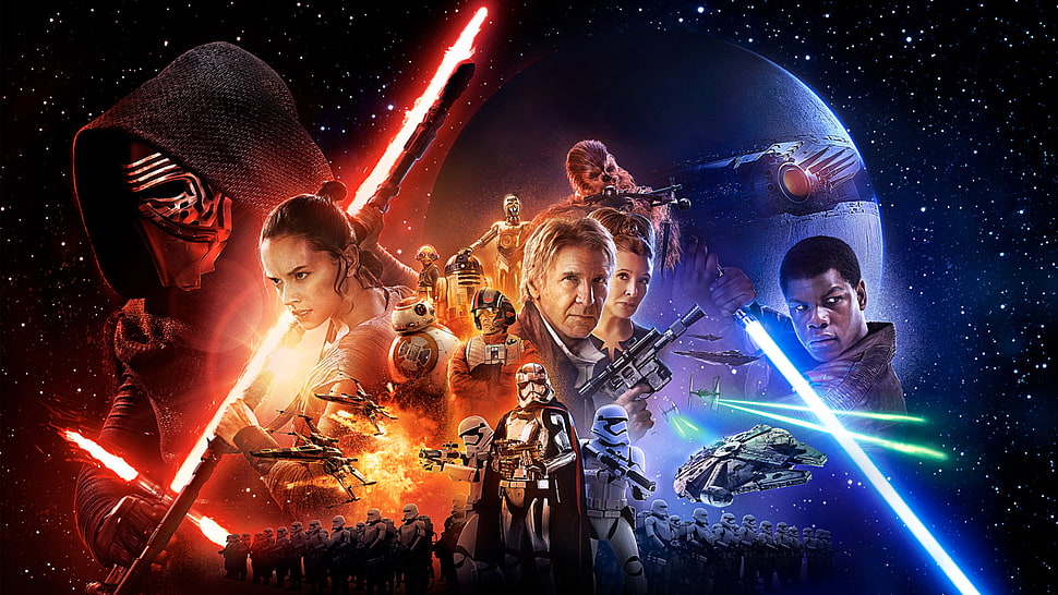 Star Wars poster HD wallpaper