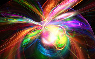 multicolored plasma graphic wallpaper HD wallpaper
