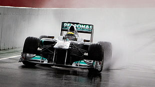 black R/C car, Mercedes AMG Petronas, Formula 1, Lewis Hamilton, vehicle