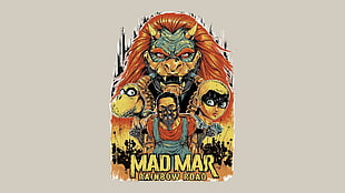 Mad Mar Rainbow Road illustration HD wallpaper