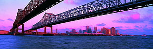 landscape photography of bridge, american HD wallpaper
