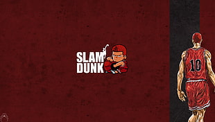 Sakuragi illustration, Slam Dunk, Shohoku High, anime, Sakuragi Hanamichi HD wallpaper