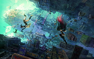anime poster, Gravity Rush, video games