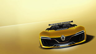 yellow Renault Sport car wallpaper