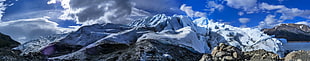 snowy mountain HD wallpaper