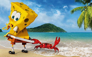 Spongebob Squarepants 3D wallpaper, SpongeBob SquarePants, movies, parody