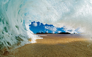 ocean wave, water, beach, waves HD wallpaper