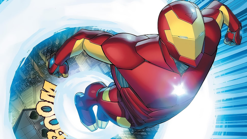 Iron Man graphic art, Iron Man, Marvel Comics HD wallpaper
