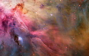 galaxy illustration, space, universe, nebula HD wallpaper