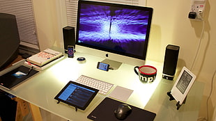 Apple Aluminum, Magic Keyboard, and Magic Trackpad HD wallpaper