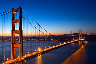 Golden Gate Bridge areal view HD wallpaper