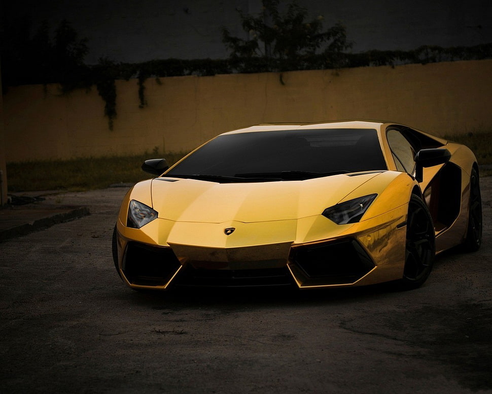 yellow car, car HD wallpaper