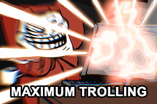 troll meme illustration with text overlay, 4chan, memes HD wallpaper