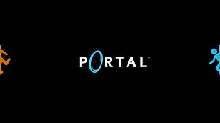 Portal logo, Portal (game) HD wallpaper