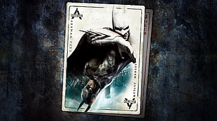 Batman trading card, video games, Batman: Arkham Asylum, artwork, digital art HD wallpaper