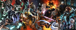online game characters digital wallpape