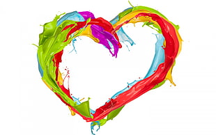 multicolored heart-shape figure illustration