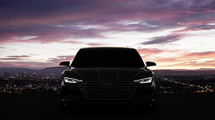 black Audi car, Audi, Audi Prologue, concept cars HD wallpaper