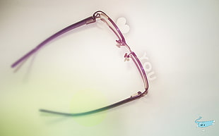 black framed eyeglasses, glass, love