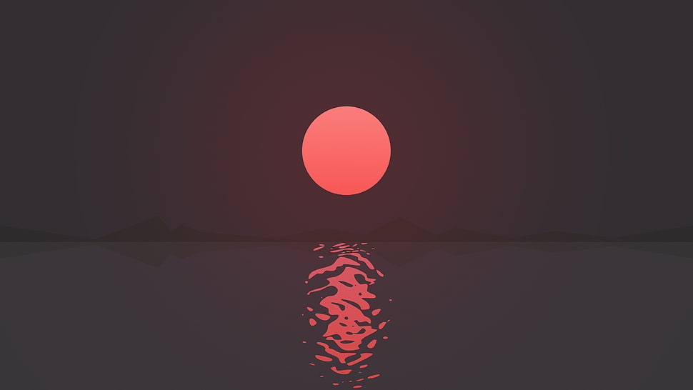 sunrise painting HD wallpaper