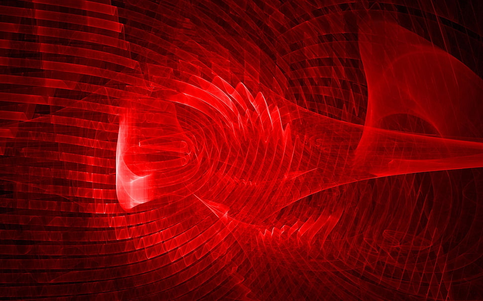 red abstract illustration HD wallpaper