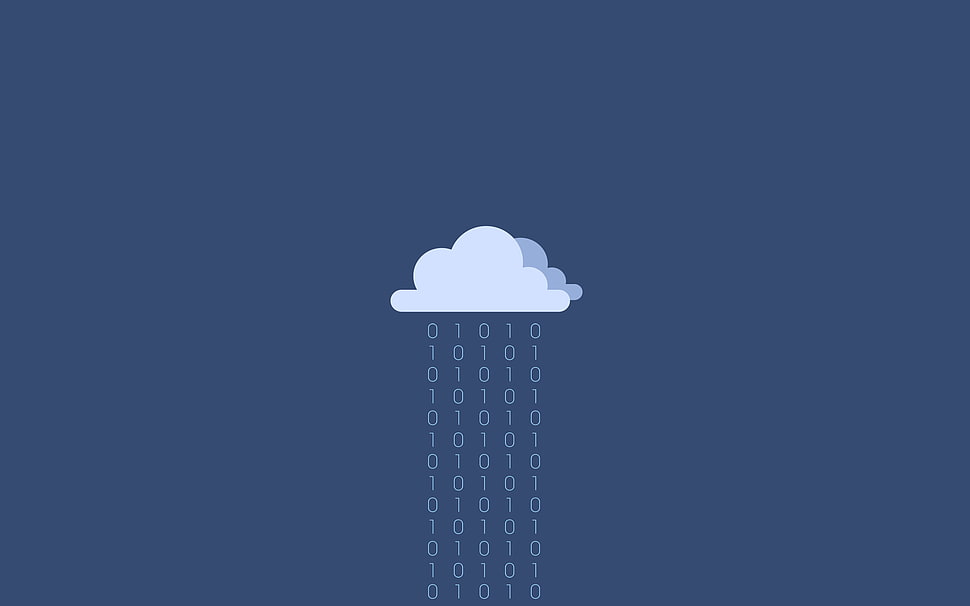 raining cloud illustration HD wallpaper