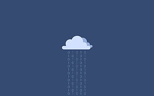 raining cloud illustration HD wallpaper