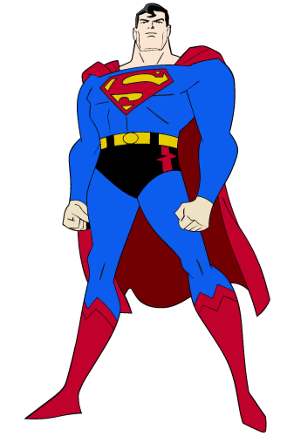 Superman illustration showing torso HD wallpaper
