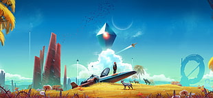 space ship digital wallpaper, No Man's Sky, spaceship, PC gaming