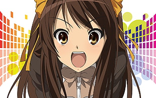 brown-haired anime girl character