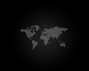 world map illustration, world, black, white, simple HD wallpaper