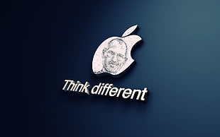 Think Different Apple Logo illustration HD wallpaper