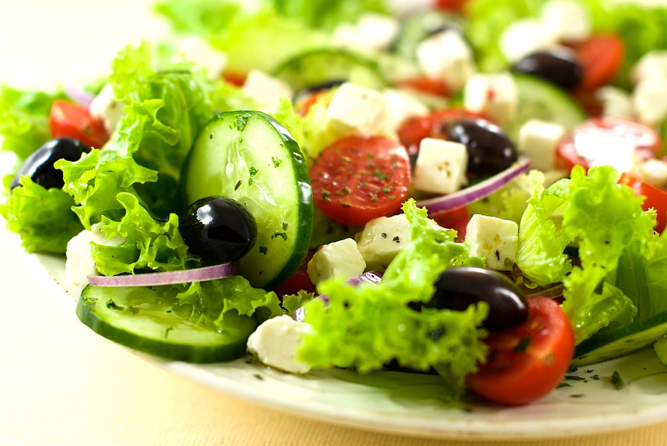 cucumber and tomato salad HD wallpaper