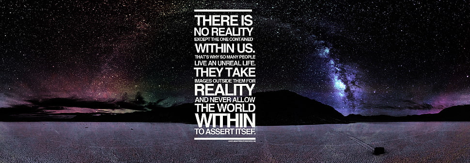 There is No Reality within us text, space, typography HD wallpaper