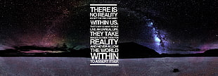 There is No Reality within us text, space, typography