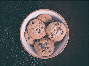 baked cookies, coffee, cookies HD wallpaper
