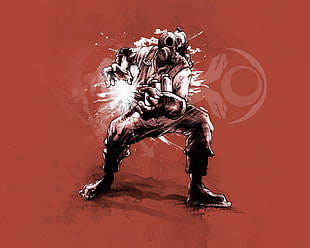 anime character digital wallpaper, Team Fortress 2, Pyro (character), humor, video games