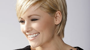 woman smiling portrait photography HD wallpaper