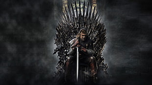 Game of Thrones chair HD wallpaper