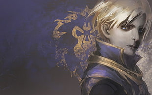 male character painting,  World of Warcraft, fan art, Anduin, video games