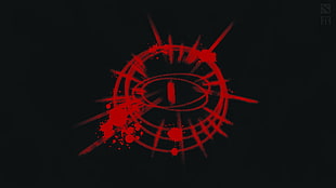 round red logo, Dota 2, Bloodseeker, video games, Vampire: The Masquerade - Bloodlines HD wallpaper