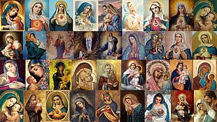 religious paintings, Christianity, Jesus Christ, religion, Virgin Mary