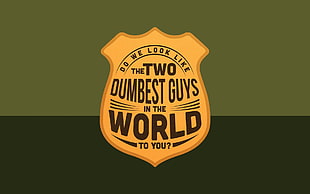 The Two Dumbest Guys in the World illustration, Super Troopers, Broken Lizard HD wallpaper
